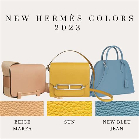 hermes colours 2024|hermes color chart.